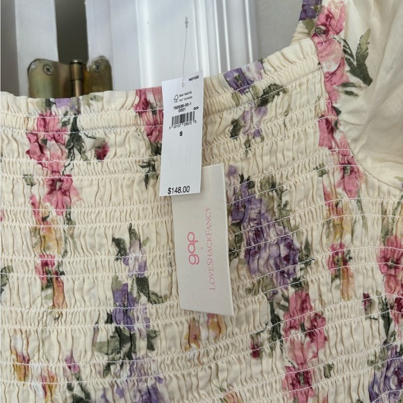GAP x LoveShackFancy floral puff sleeve dress. Multiple sizes. NWT - Picture 6 of 8